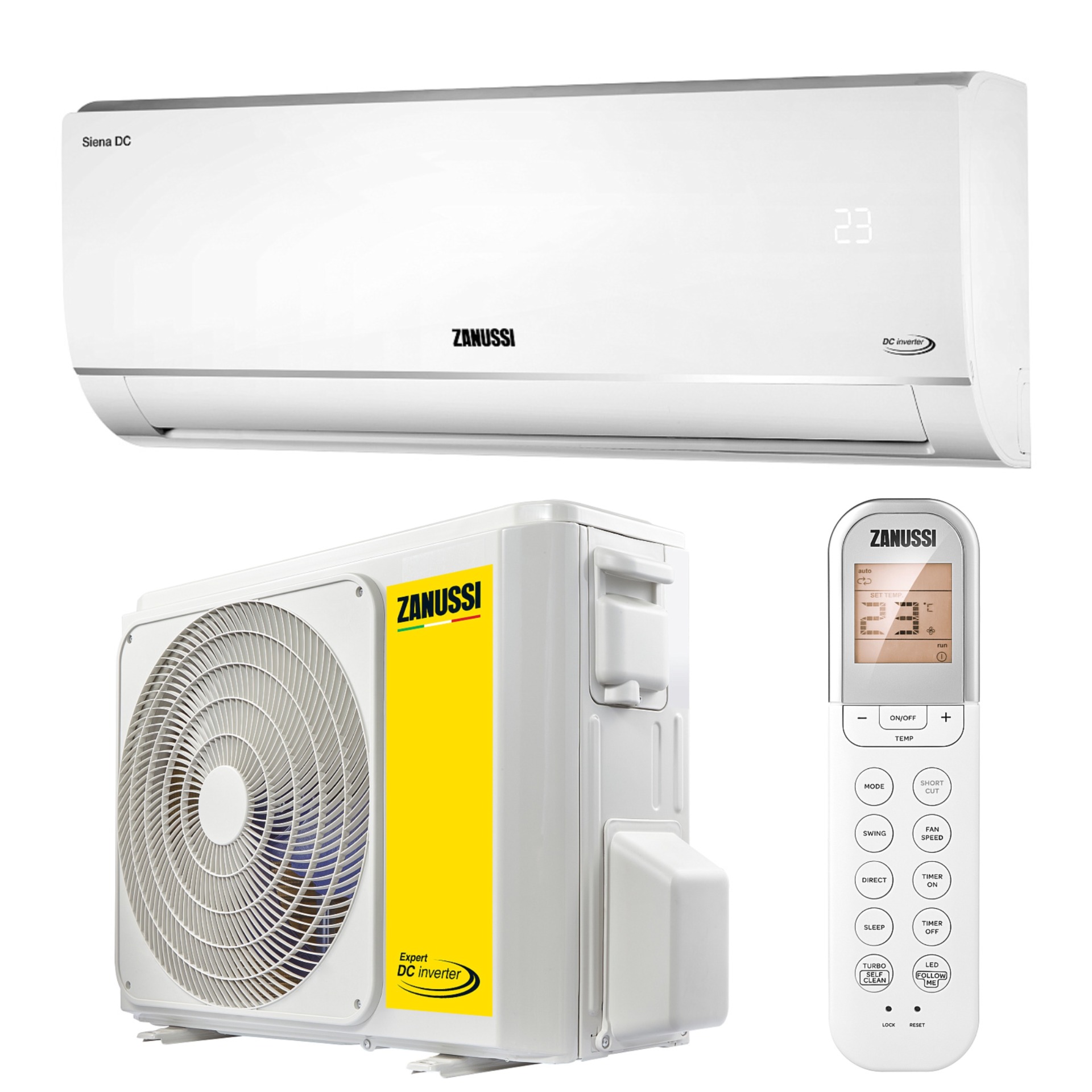 Настенная сплит-система Zanussi SIENA DC INVERTER с установкой в Москве и Московской области