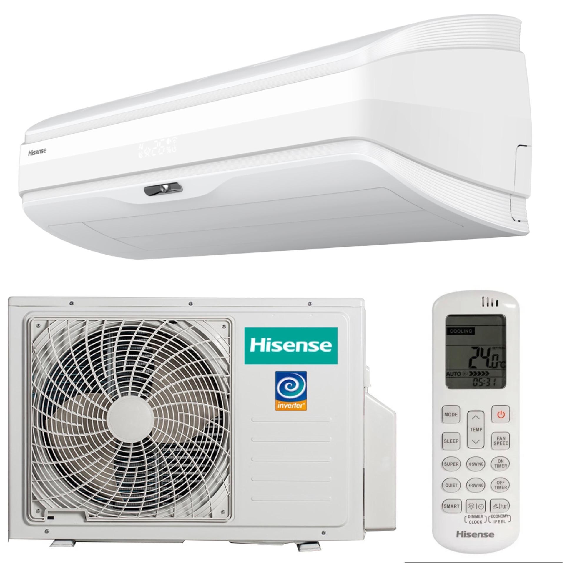 Настенная сплит-система Hisense VISION SUPERIOR DC INVERTER с установкой в Москве и Московской области